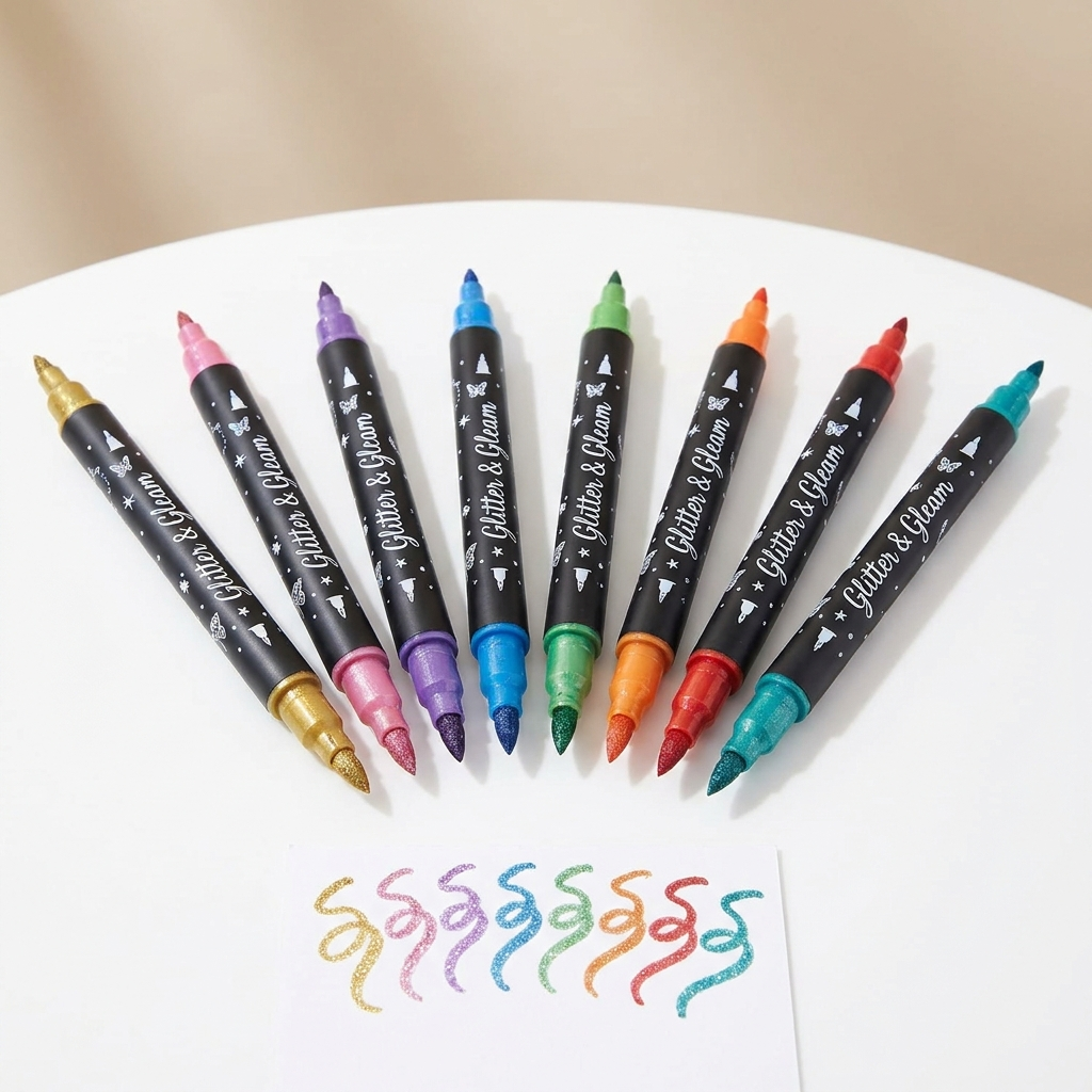 ScribbleSnug™ Glitter Marker Set