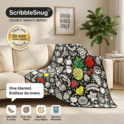 ScribbleSnug™ Coloring Blanket